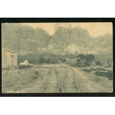 FERROCARRIL ANTIGUA TARJETA POSTAL USPALLATA MENDOZA TREN